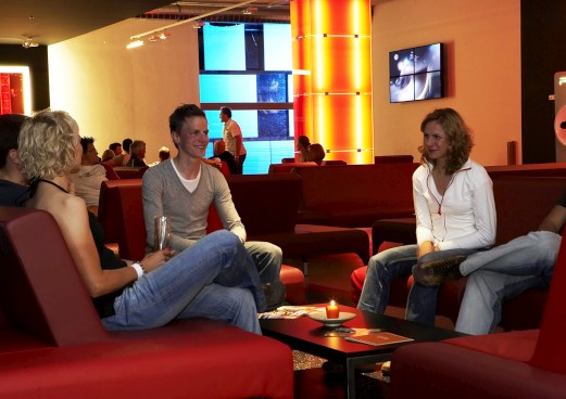 cube hotel lounge lobby guests chill out
